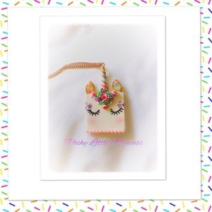 Rainbow Roses Unicorn Necklace